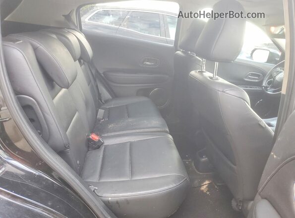 3CZRU5H72HM723247 2017 HONDA HR-V Black უკანა სავარძლების ხედი