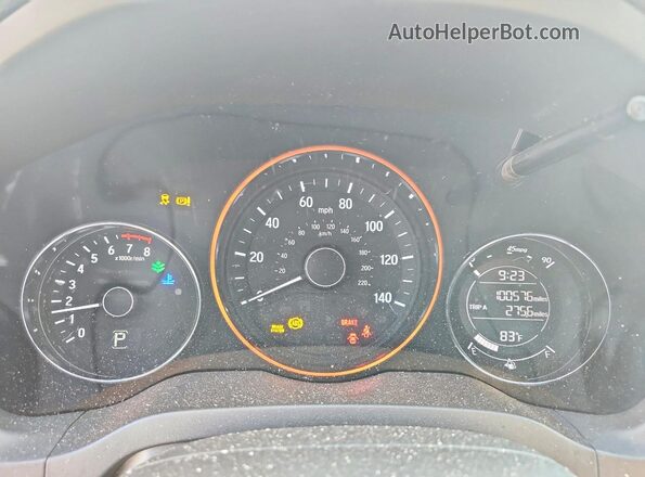 3CZRU5H74JM701031 2018 HONDA HR-V Серебряный Вид щитка приборов