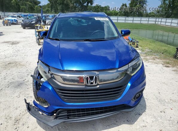 3CZRU5H76KM711111 2019 HONDA HR-V Blue Вид спереду