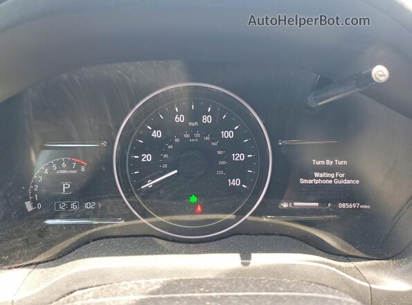 3CZRU5H76KM711111 2019 HONDA HR-V Blue Вид щитка приладів
