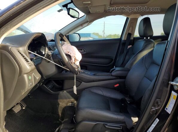3CZRU5H7XJM700997 2018 HONDA HR-V Black Front interior view