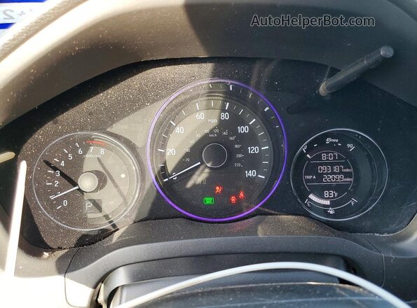 3CZRU5H7XJM700997 2018 HONDA HR-V Black Instrument cluster view