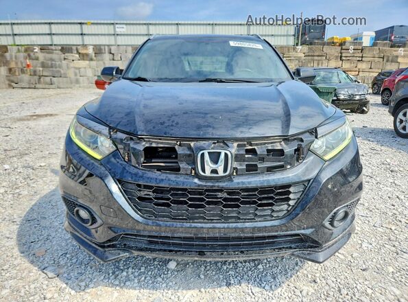 3CZRU6H10KG716935 2019 HONDA HR-V Black Front view