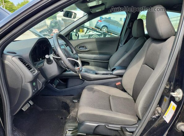 3CZRU6H10KG716935 2019 HONDA HR-V Black Front interior view