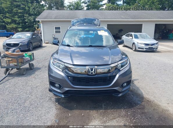 3CZRU6H10NM707402 2022 HONDA HR-V Gray Rear interior view