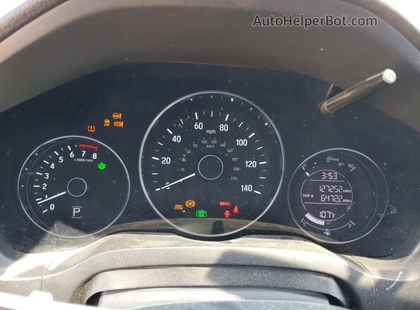 3CZRU6H16MM728303 2021 HONDA HR-V Gray ხელსაწყოთა პანელის ხედი