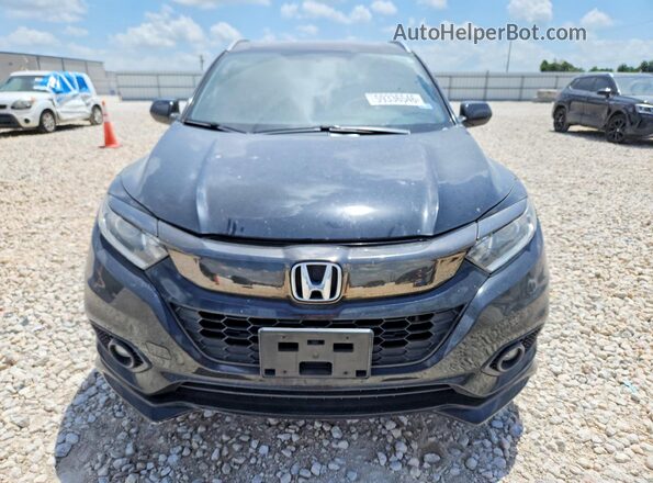 3CZRU6H17KM726427 2019 HONDA HR-V Black Front view