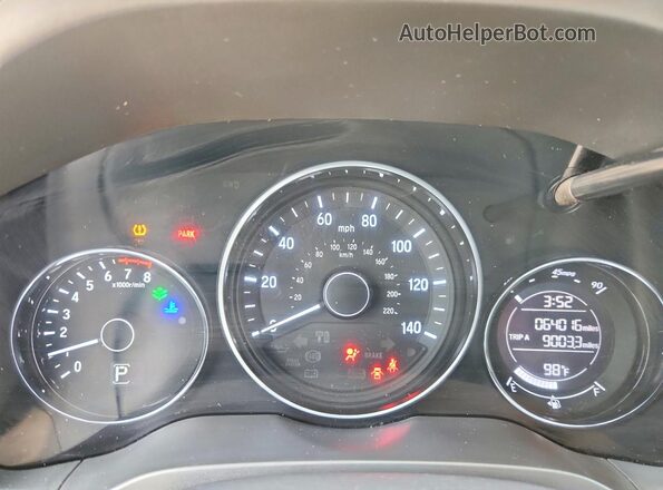 3CZRU6H17NM701600 2022 HONDA HR-V Black Սարքավորումների վահանակի տեսք