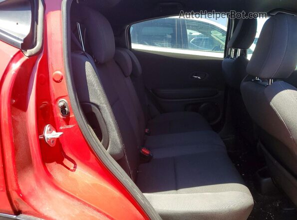 3CZRU6H17NM748206 2022 HONDA HR-V Red Vista de los asientos traseros