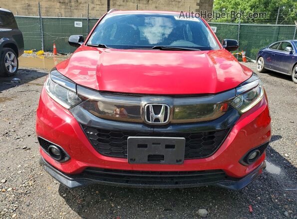 3CZRU6H18KG707318 2019 HONDA HR-V Red Widok z przodu