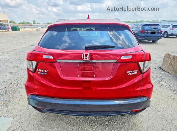 3CZRU6H18MM701829 2021 HONDA HR-V Red Вид ззаду