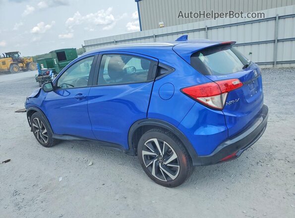 3CZRU6H19LM733199 2020 HONDA HR-V Blue Trasero izquierdo