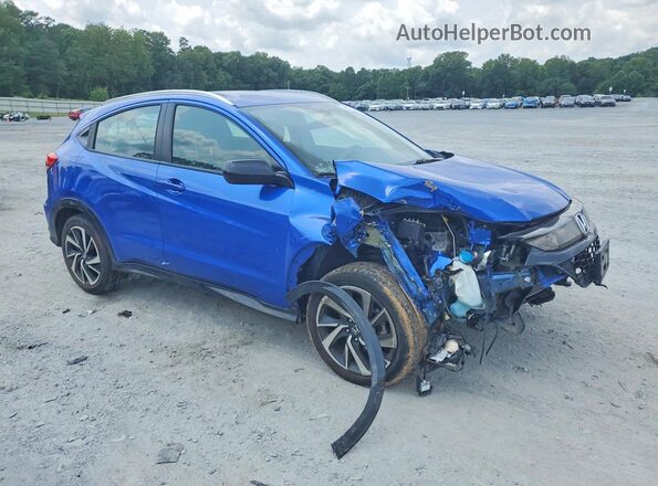 3CZRU6H19LM733199 2020 HONDA HR-V Blue Delantero derecho