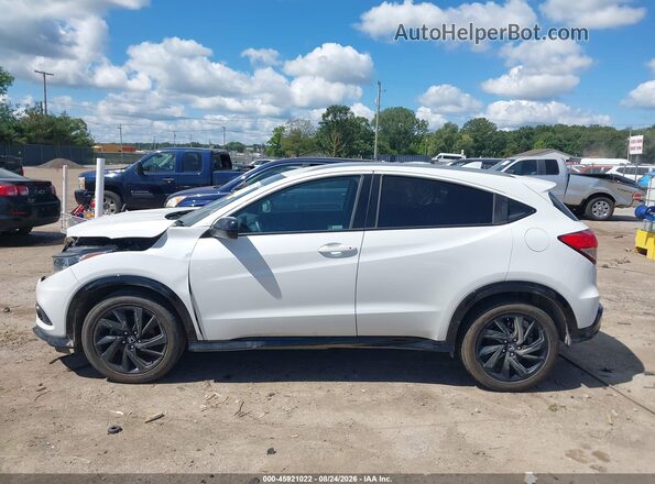 3CZRU6H1XMM745282 2021 HONDA HR-V White Widok wnętrza 360 stopni