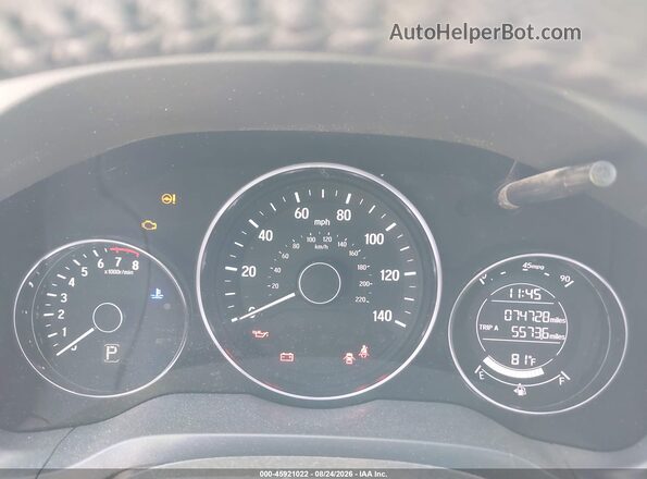 3CZRU6H1XMM745282 2021 HONDA HR-V White Widok tylnych siedzeń