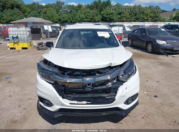 3CZRU6H1XMM745282 2021 HONDA HR-V White Widok zestawu wskaźników