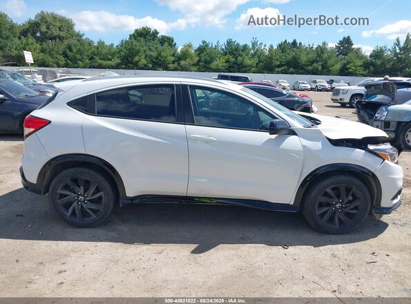 3CZRU6H1XMM745282 2021 HONDA HR-V White Widok wnętrza z tyłu