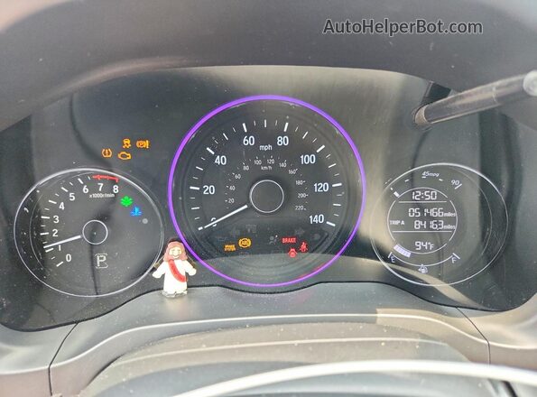 3CZRU6H1XNM754288 2022 HONDA HR-V Серый Вид щитка приборов