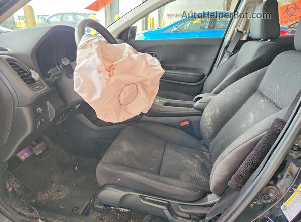 3CZRU6H30JG710083 2018 HONDA HR-V Black Front interior view