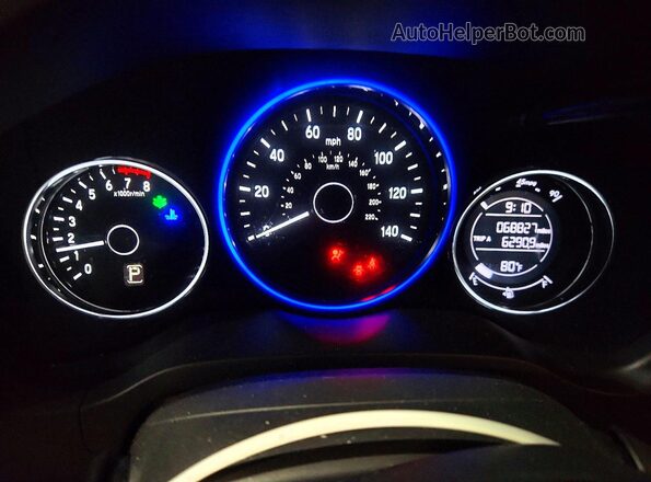 3CZRU6H30KM708451 2019 HONDA HR-V White Սարքավորումների վահանակի տեսք
