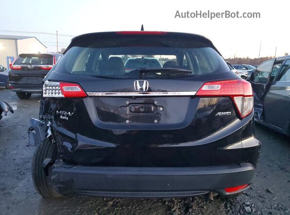 3CZRU6H30LM710900 2020 HONDA HR-V Black Vista trasera