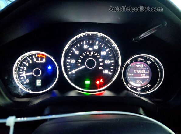 3CZRU6H30LM710900 2020 HONDA HR-V Black Vista del cuadro de instrumentos