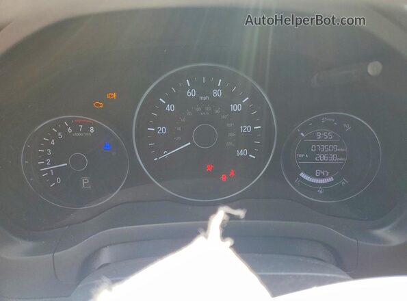 3CZRU6H30LM718141 2020 HONDA HR-V Gray Instrument cluster view