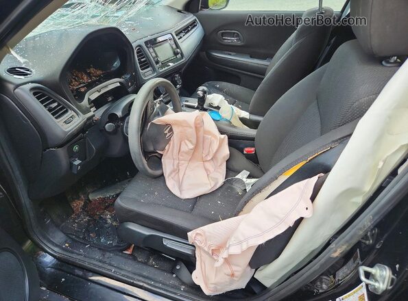 3CZRU6H31GM731891 2016 HONDA HR-V Black Front interior view