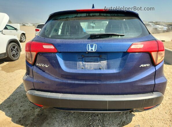 3CZRU6H31HM107686 2017 HONDA HR-V Синий Вид сзади