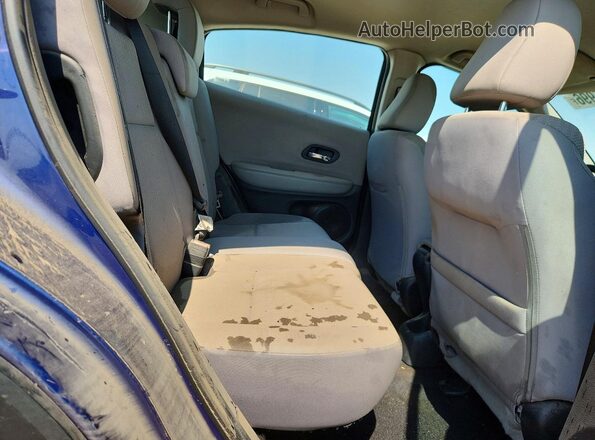 3CZRU6H31HM107686 2017 HONDA HR-V Синий Вид задних сидений