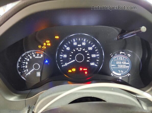 3CZRU6H31JM706514 2018 HONDA HR-V Silver Սարքավորումների վահանակի տեսք