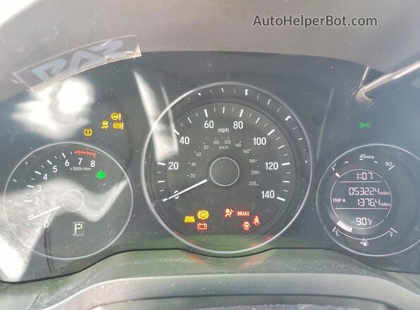 3CZRU6H31LM714339 2020 HONDA HR-V White Սարքավորումների վահանակի տեսք