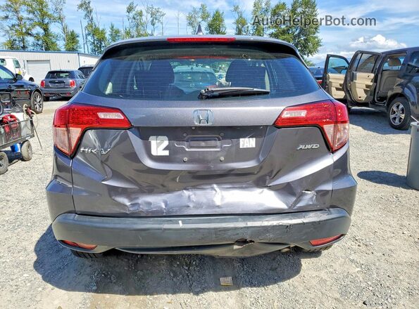 3CZRU6H32GM715005 2016 HONDA HR-V Gray Вид ззаду
