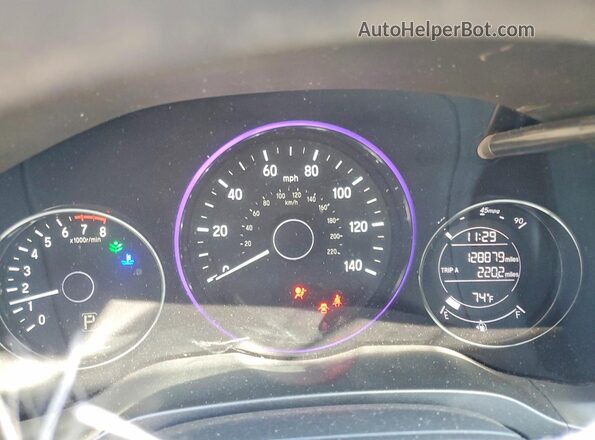 3CZRU6H32GM715005 2016 HONDA HR-V Gray Вид щитка приладів