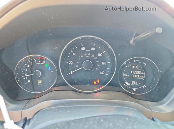 3CZRU6H32HM705012 2017 HONDA HR-V Red Սարքավորումների վահանակի տեսք