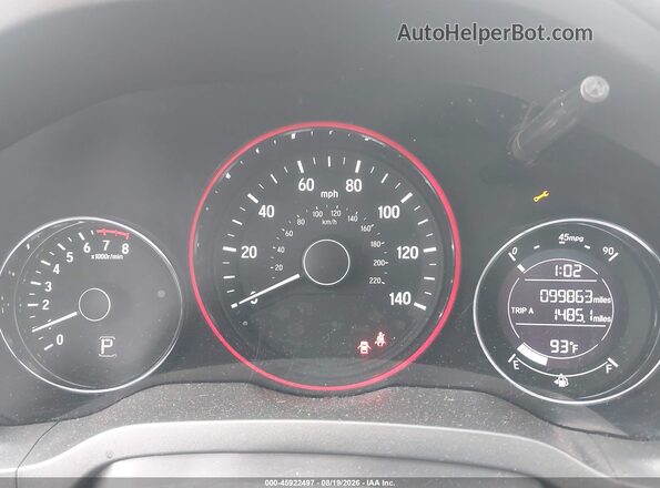 3CZRU6H33HM713409 2017 HONDA HR-V Black Vista de los asientos traseros