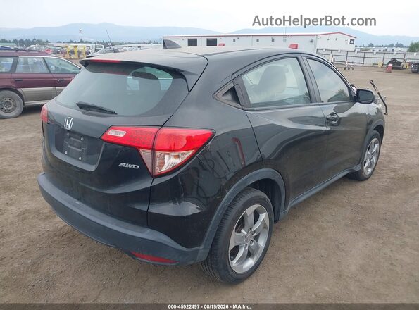 3CZRU6H33HM713409 2017 HONDA HR-V Black Trasero derecho