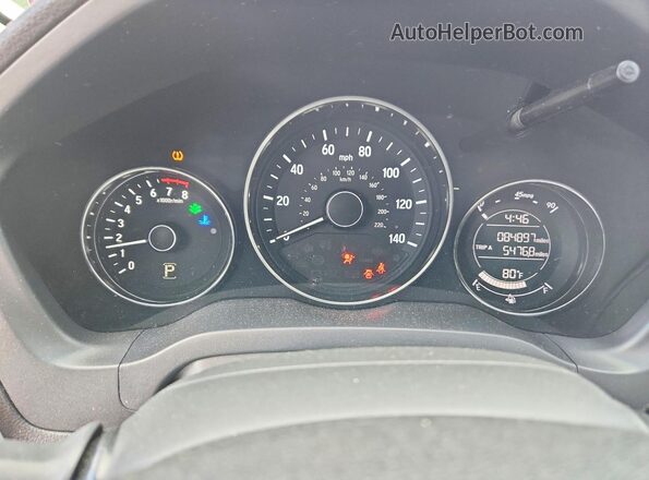 3CZRU6H33JM706868 2018 HONDA HR-V White Instrument cluster view