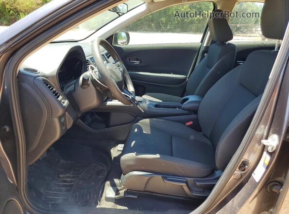 3CZRU6H33NM736975 2022 HONDA HR-V Black Widok wnętrza z przodu