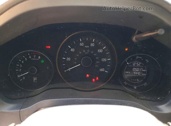 3CZRU6H33NM736975 2022 HONDA HR-V Black Widok zestawu wskaźników