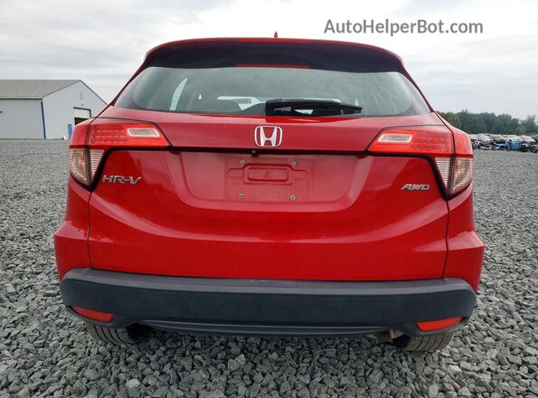 3CZRU6H34HM714228 2017 HONDA HR-V Red უკანა ხედი