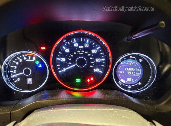 3CZRU6H34JG718042 2018 HONDA HR-V Blue Սարքավորումների վահանակի տեսք