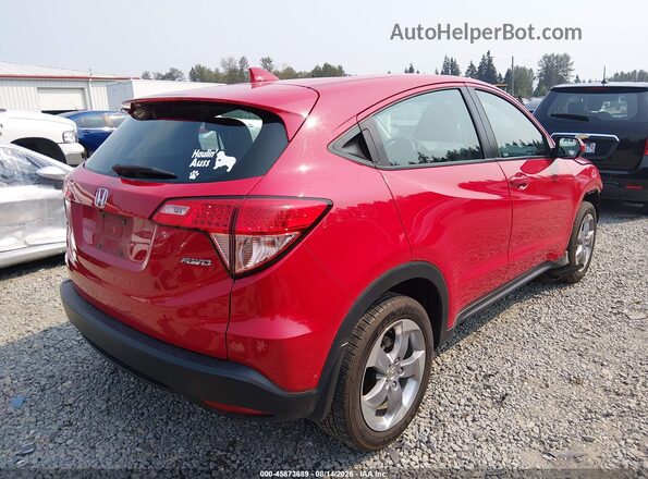 3CZRU6H34JG719689 2018 HONDA HR-V Красный Задняя правая четверть