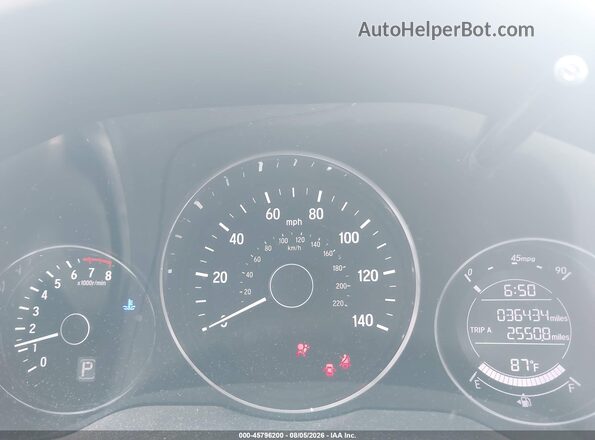 3CZRU6H34KG731052 2019 HONDA HR-V Silver Հետևի նստատեղերի տեսք