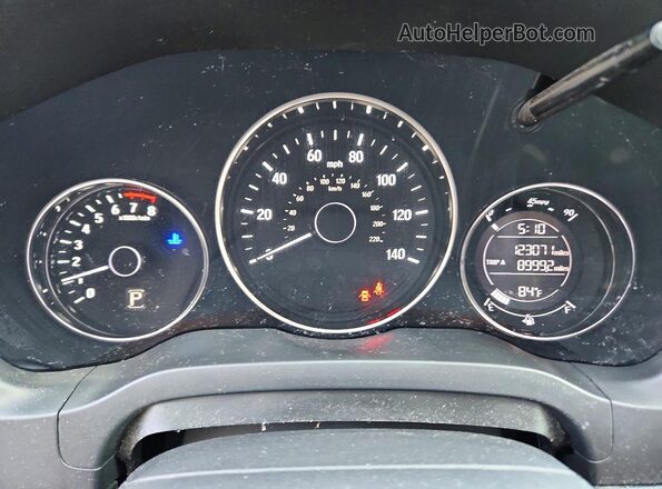 3CZRU6H34KM718853 2019 HONDA HR-V White Սարքավորումների վահանակի տեսք