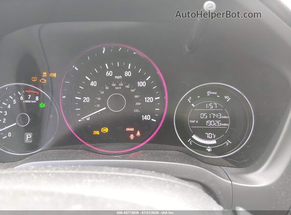 3CZRU6H34KM728833 2019 HONDA HR-V Gray უკანა სავარძლების ხედი