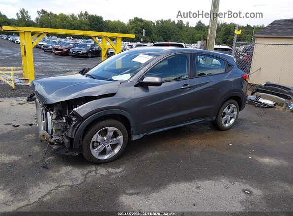 3CZRU6H34KM728833 2019 HONDA HR-V Gray წინა მარცხენა ხედი სამი მეოთხედიდან