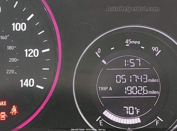 3CZRU6H34KM728833 2019 HONDA HR-V Gray 