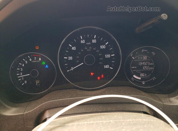 3CZRU6H35GM752291 2016 HONDA HR-V Зеленый Вид щитка приборов