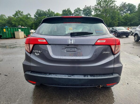 3CZRU6H35HM702685 2017 HONDA HR-V Gray Вид ззаду